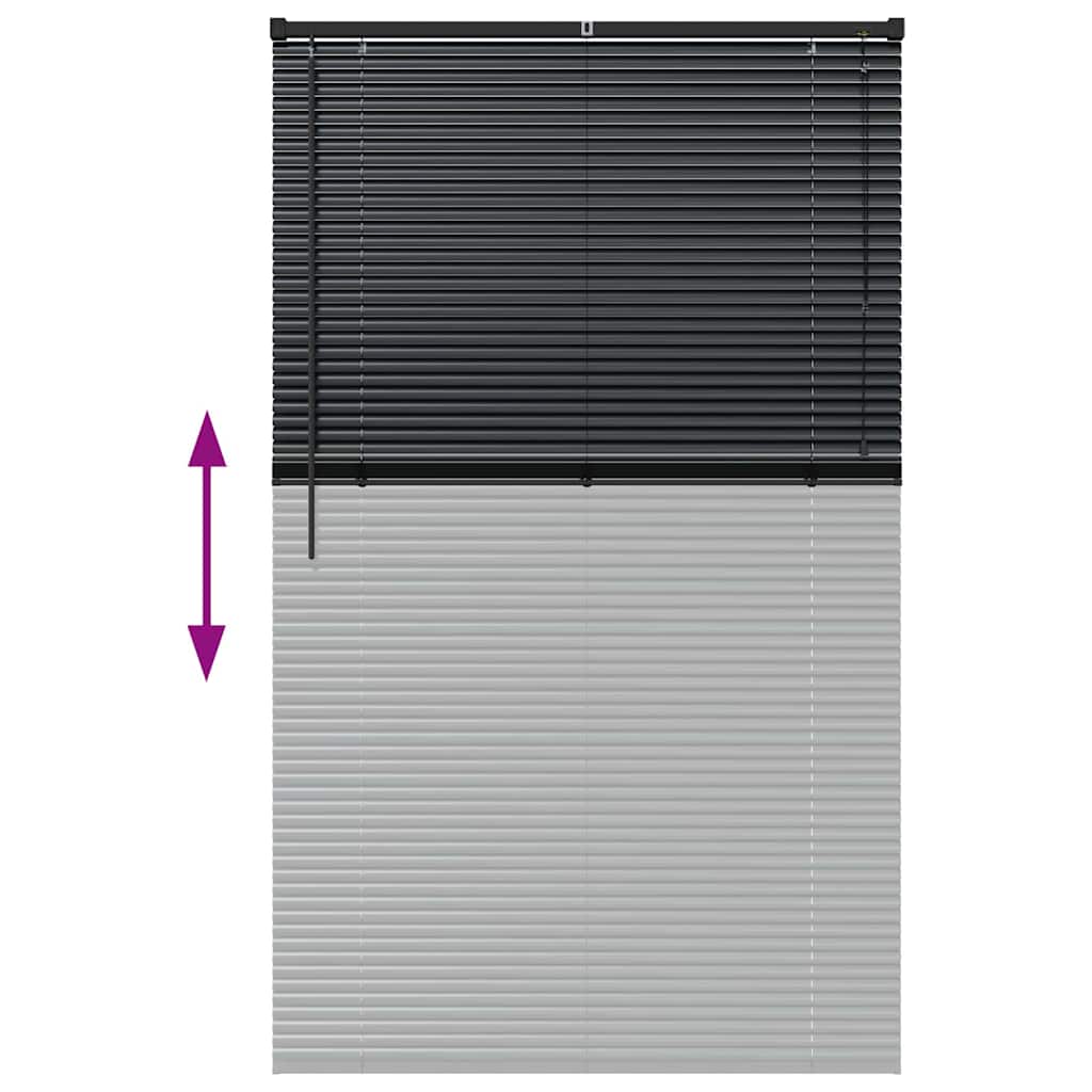 Venecijanski zastore Crna 175 x 105 cm Aluminij