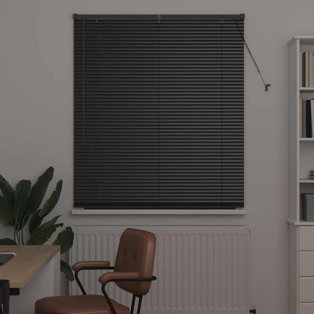 Venecijanski zastore Crna 175 x 110 cm Aluminij