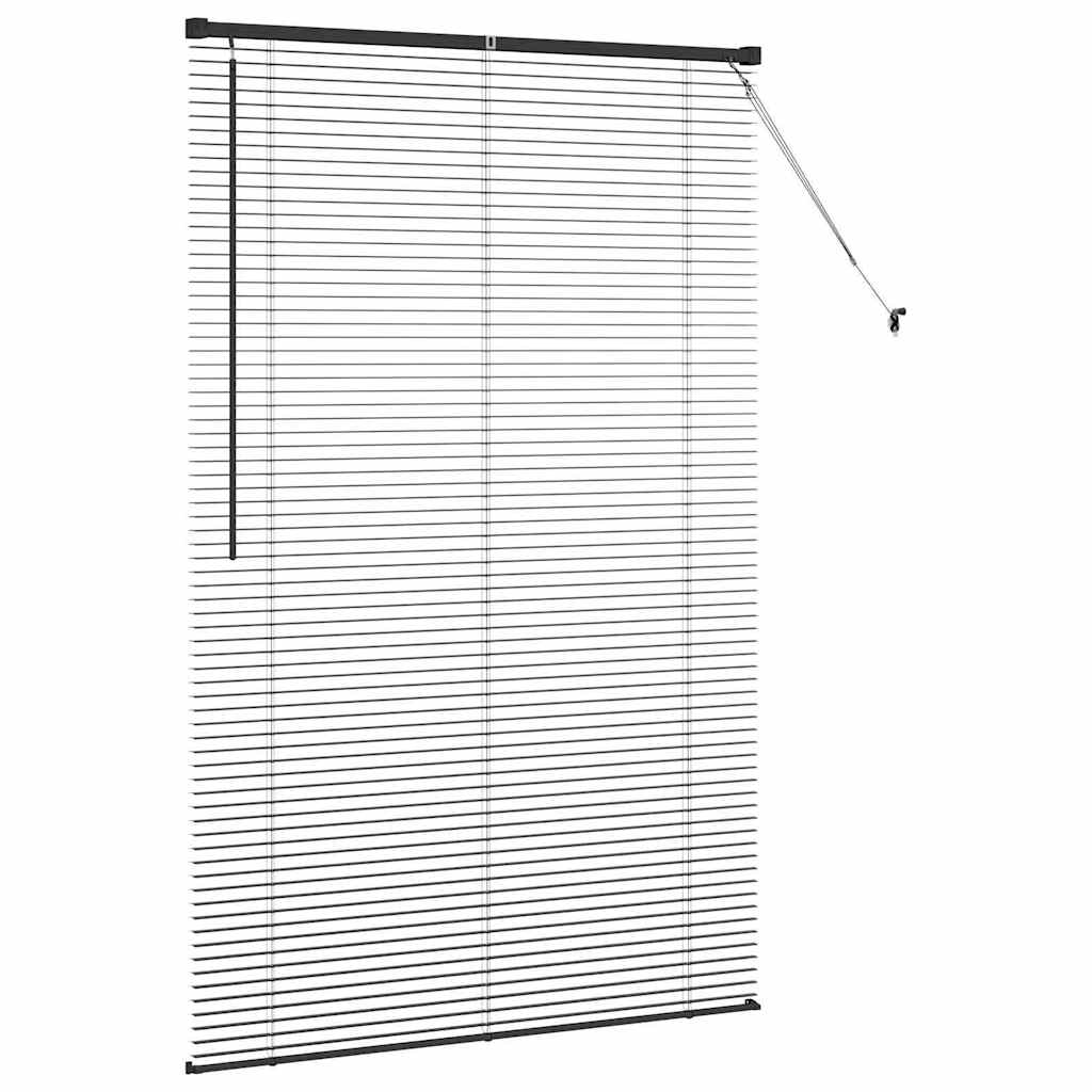 Venecijanski zastore Crna 175 x 110 cm Aluminij