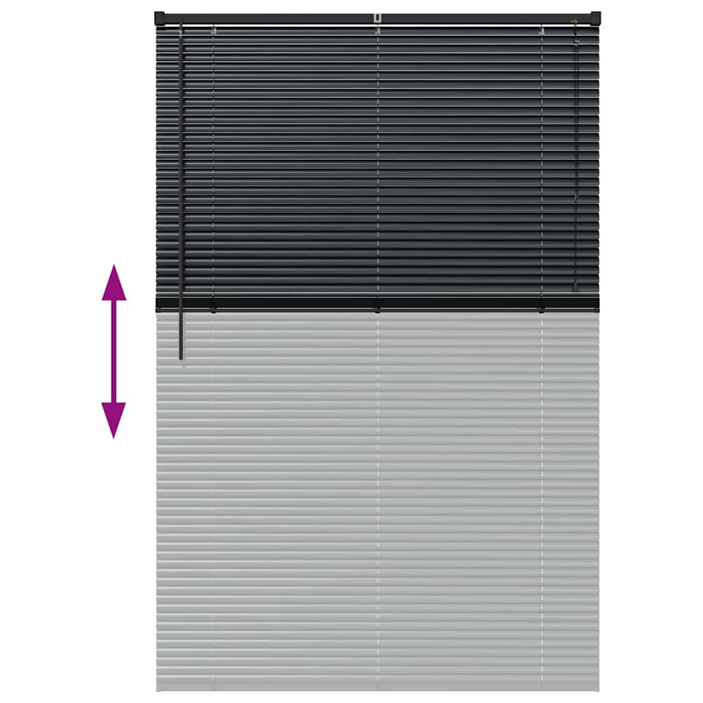Venecijanski zastore Crna 175 x 110 cm Aluminij