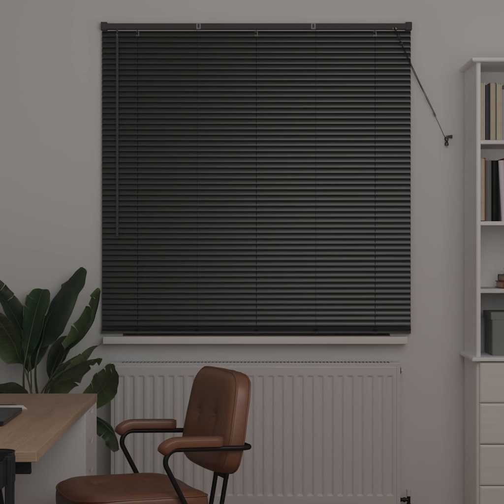 Venecijanski zastore Crna 175 x 125 cm Aluminij