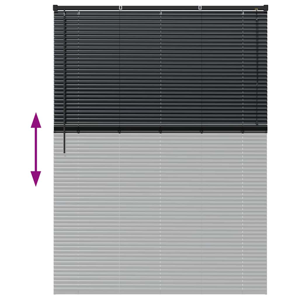 Venecijanski zastore Crna 175 x 125 cm Aluminij
