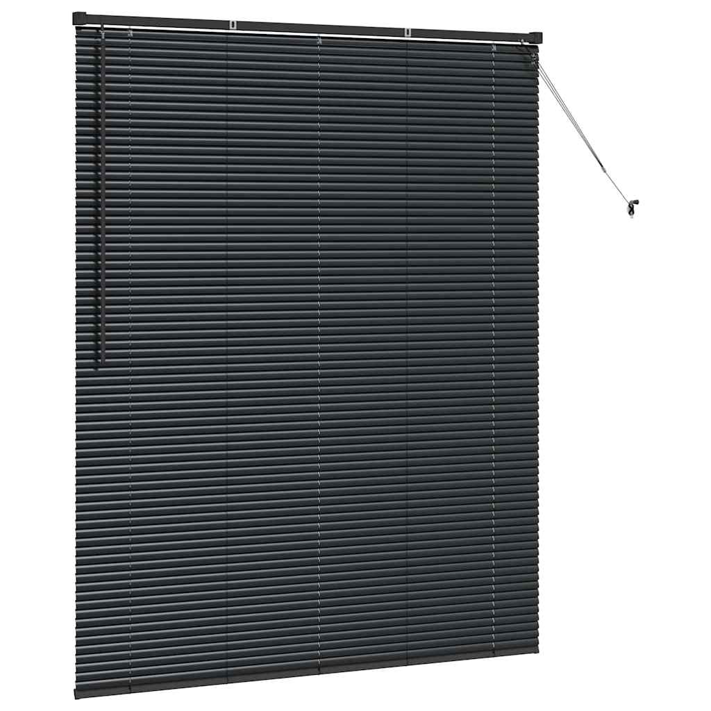 Venecijanski zastore Crna 175 x 145 cm Aluminij