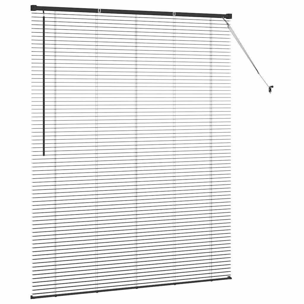 Venecijanski zastore Crna 175 x 145 cm Aluminij