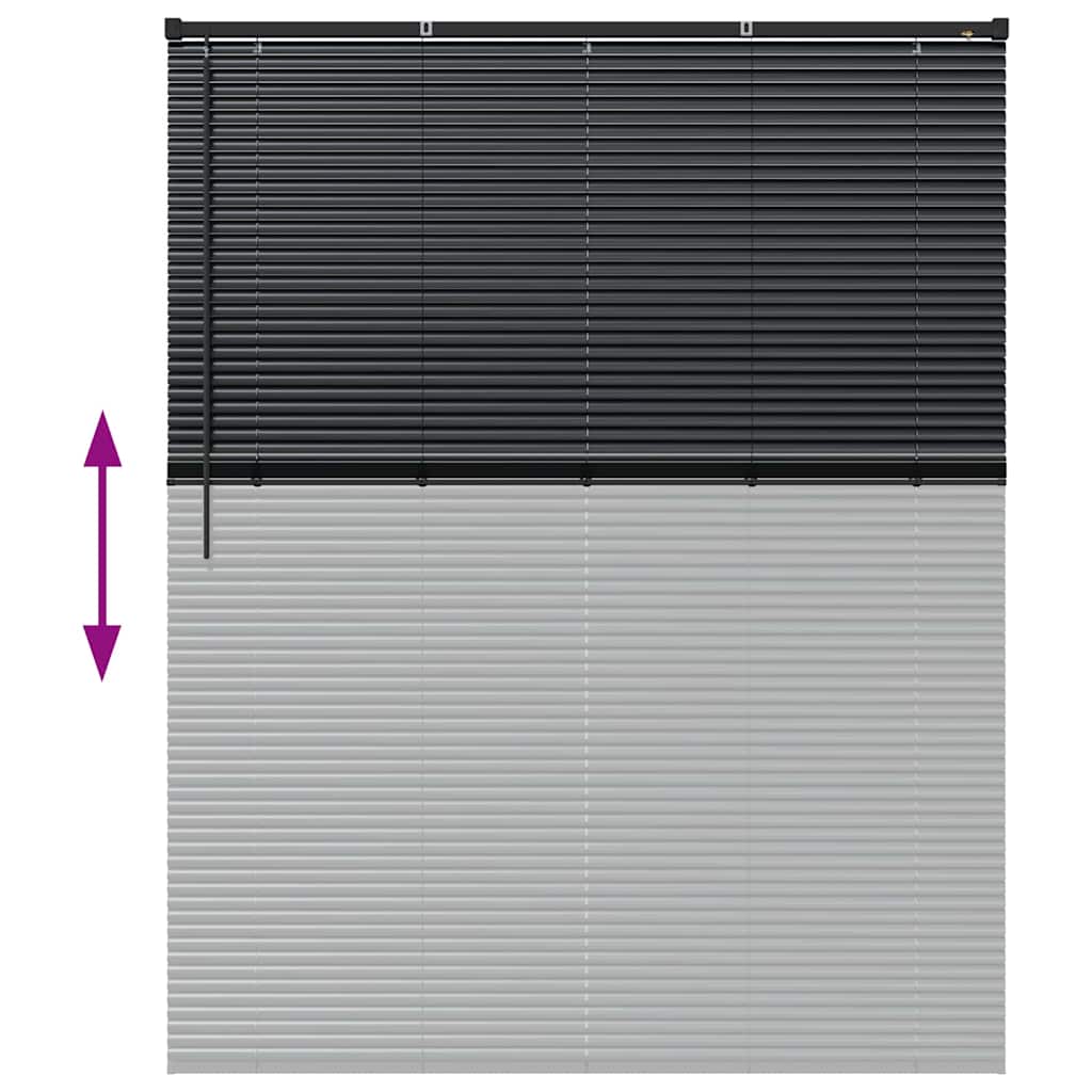Venecijanski zastore Crna 175 x 145 cm Aluminij