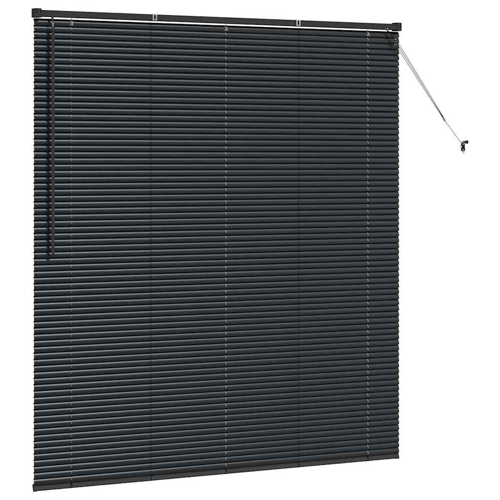 Venecijanski zastore Crna 175 x 155 cm Aluminij
