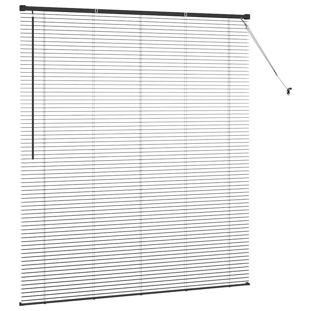 Venecijanski zastore Crna 175 x 155 cm Aluminij