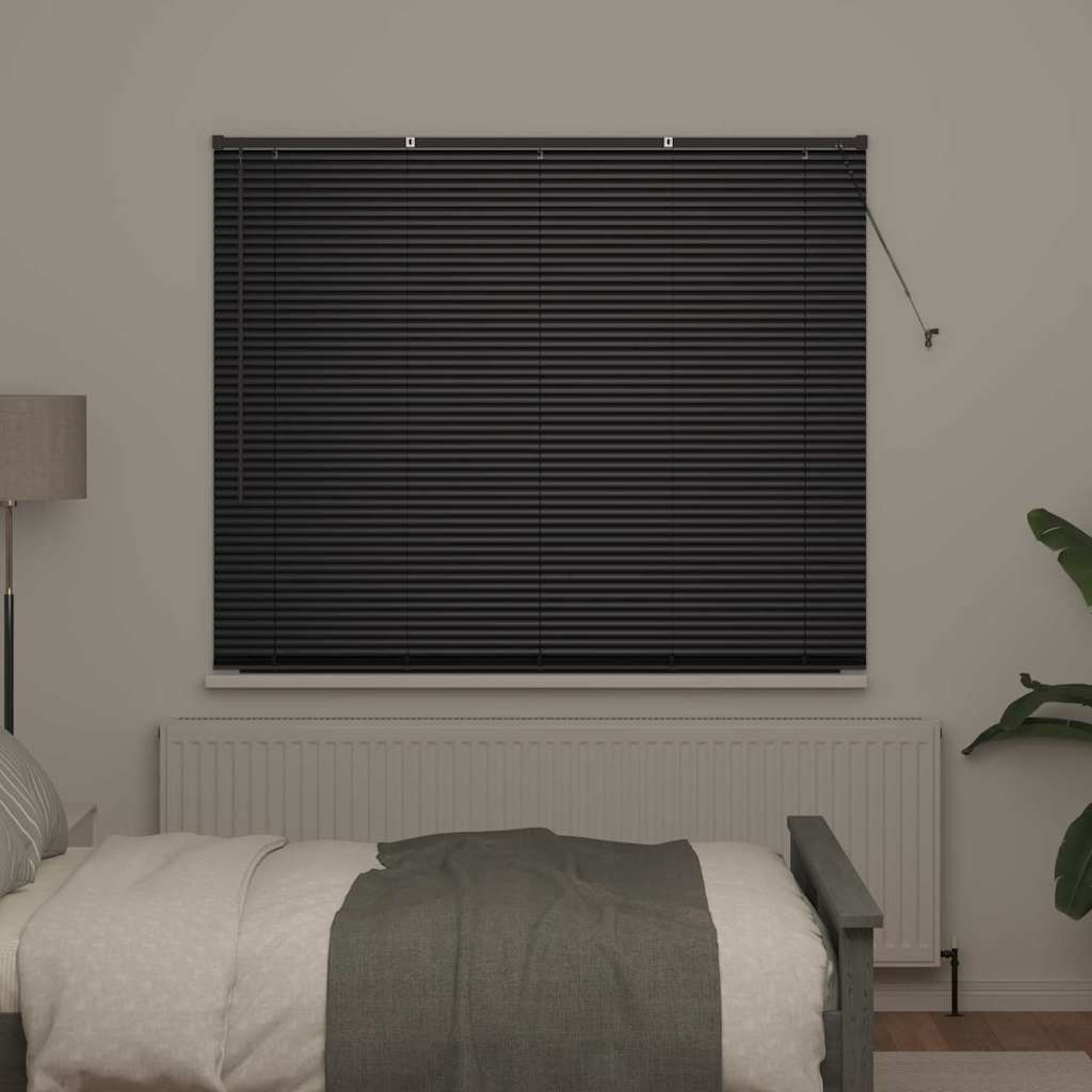 Venecijanski zastore Crna 175 x 160 cm Aluminij