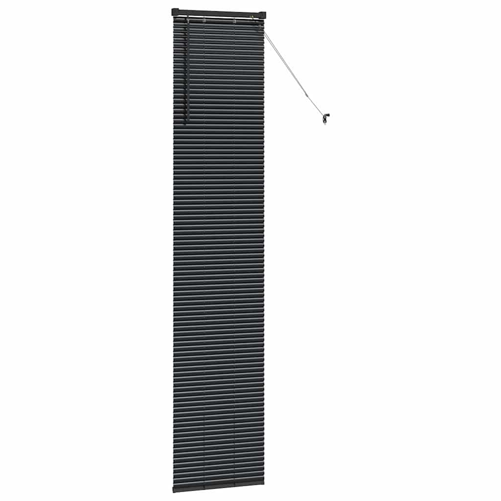 Venecijanski zastore Crna 220 x 40 cm Aluminij
