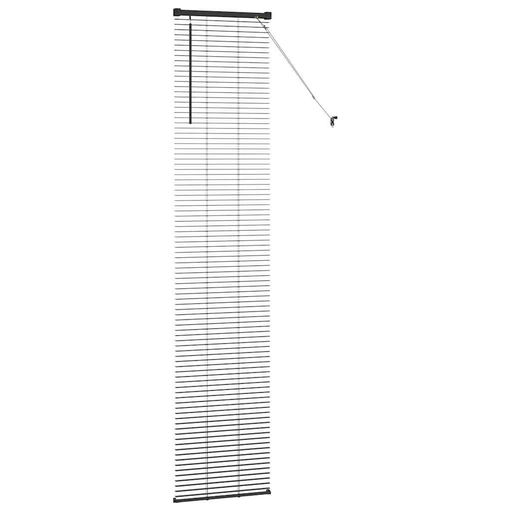 Venecijanski zastore Crna 220 x 40 cm Aluminij