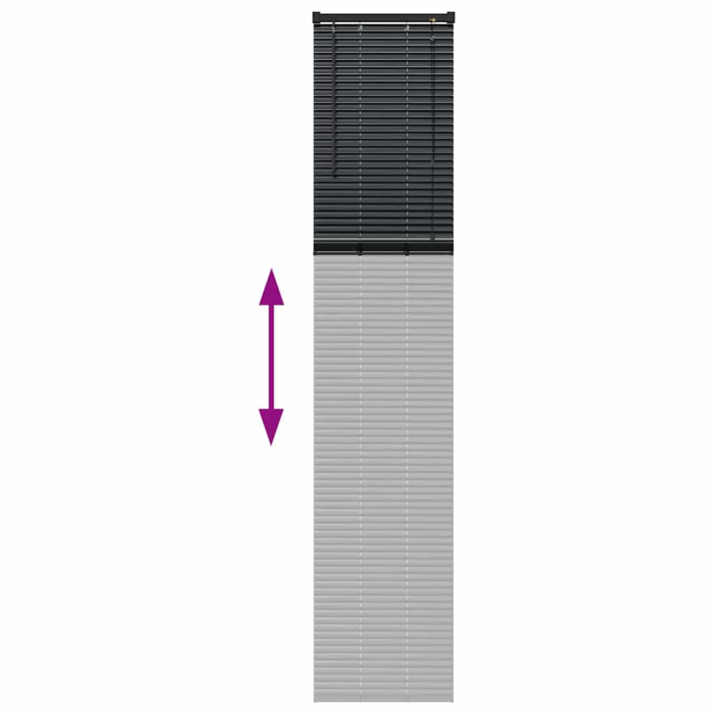 Venecijanski zastore Crna 220 x 40 cm Aluminij