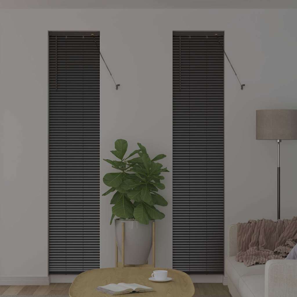 Venecijanski zastore Crna 220 x 45 cm Aluminij