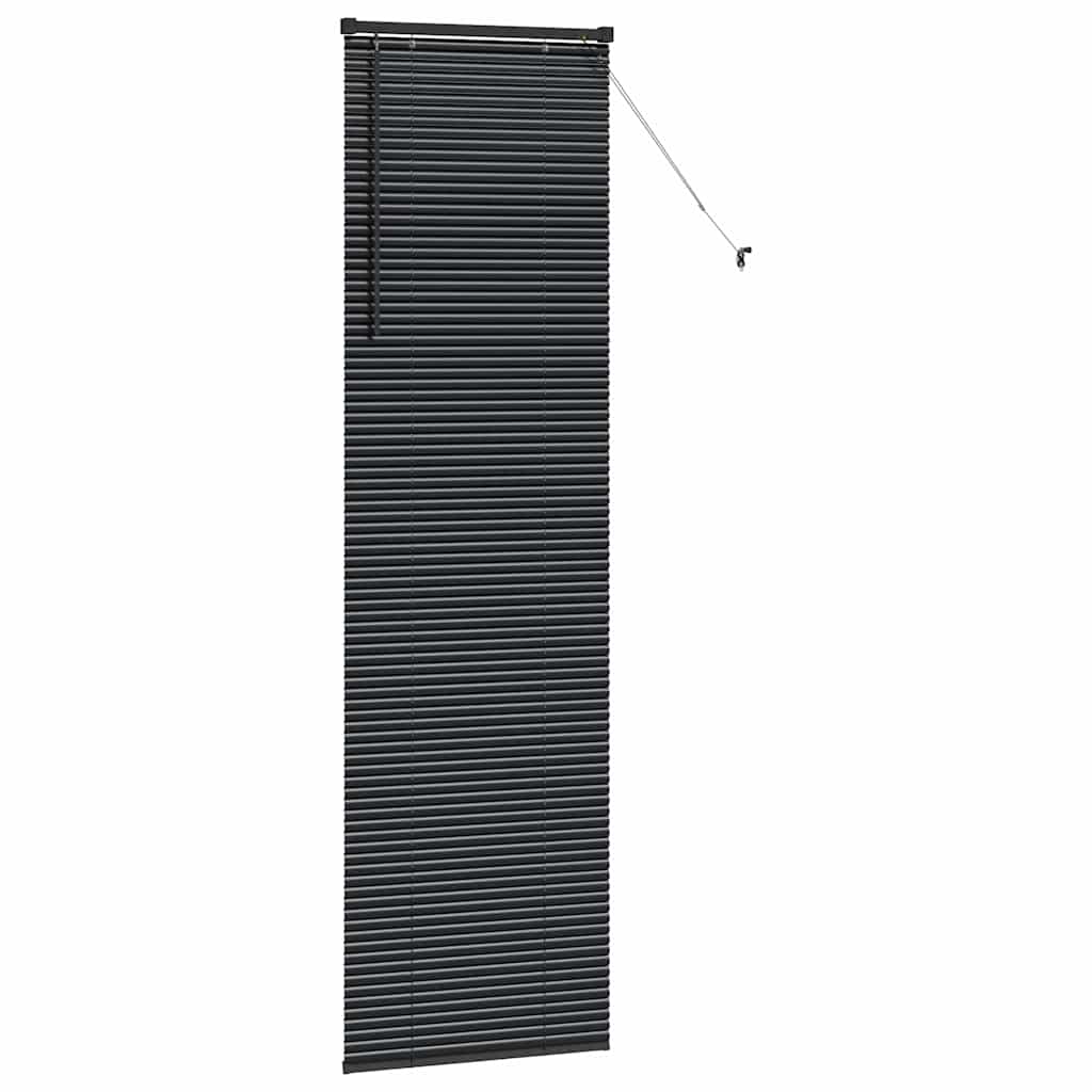 Venecijanski zastore Crna 220 x 55 cm Aluminij
