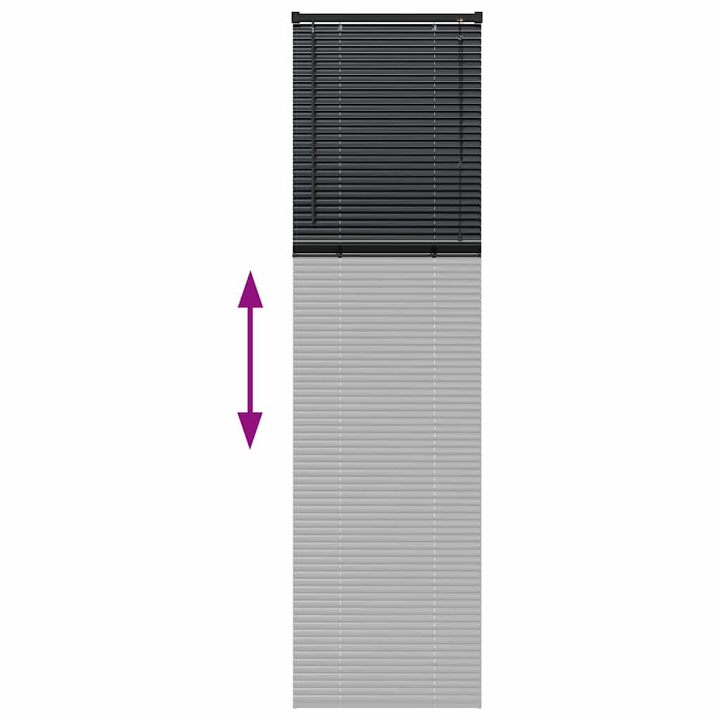 Venecijanski zastore Crna 220 x 55 cm Aluminij