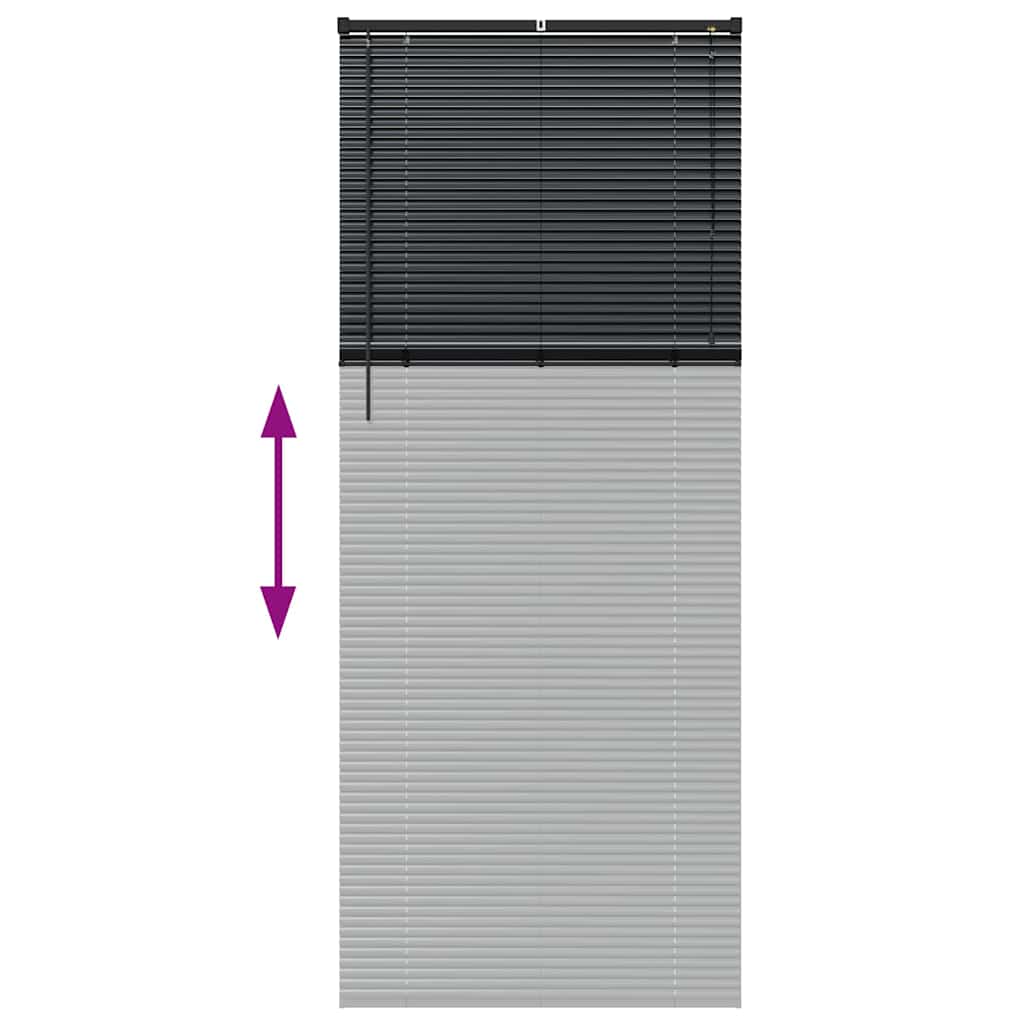 Venecijanski zastore Crna 220 x 85 cm Aluminij