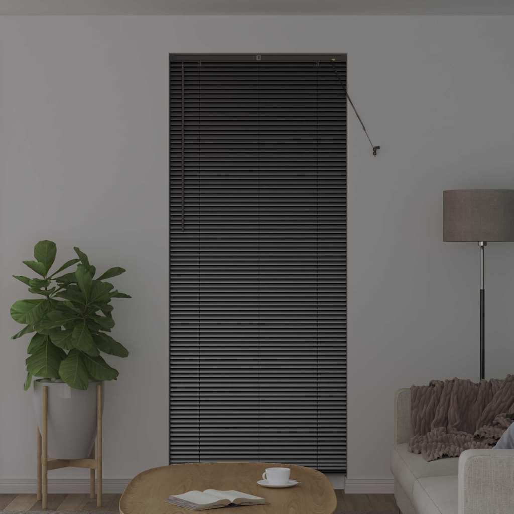Venecijanski zastore Crna 220 x 95 cm Aluminij