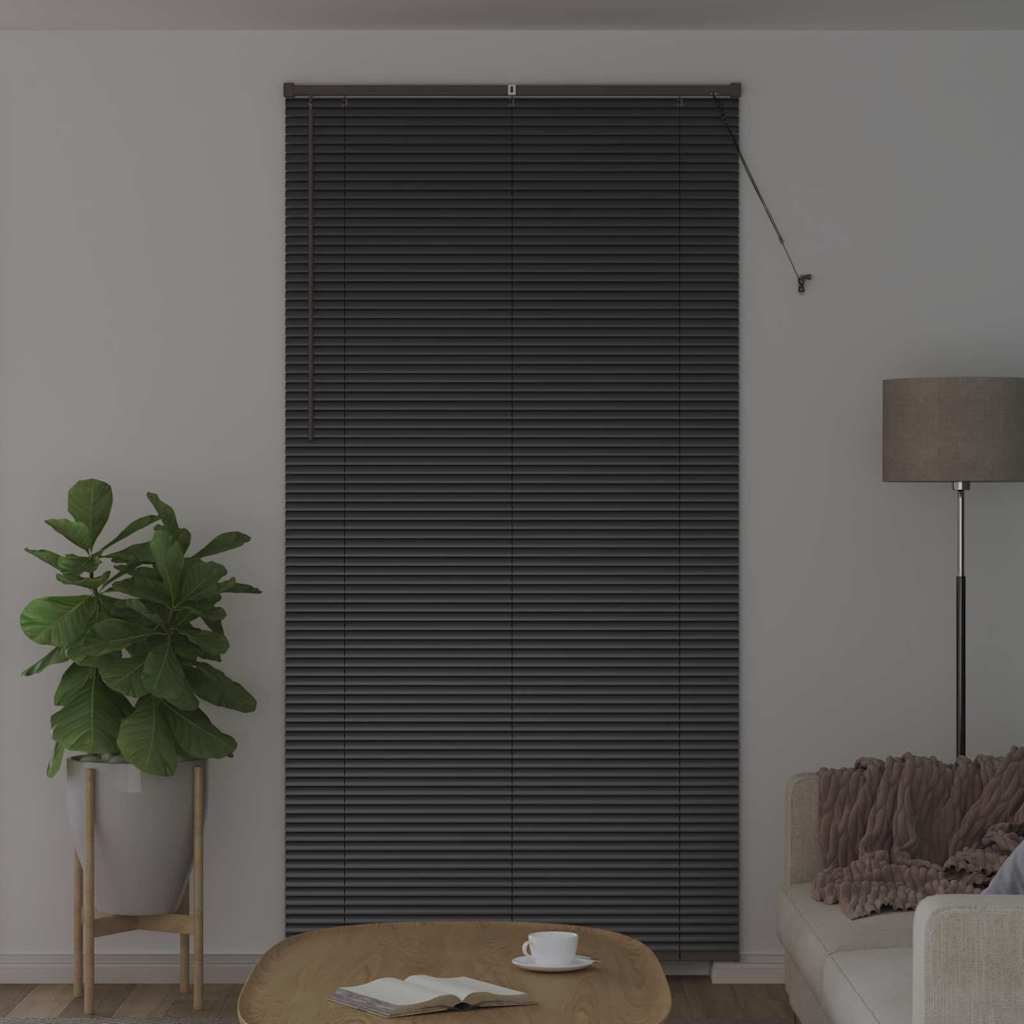 Venecijanski zastore Crna 220 x 115 cm Aluminij