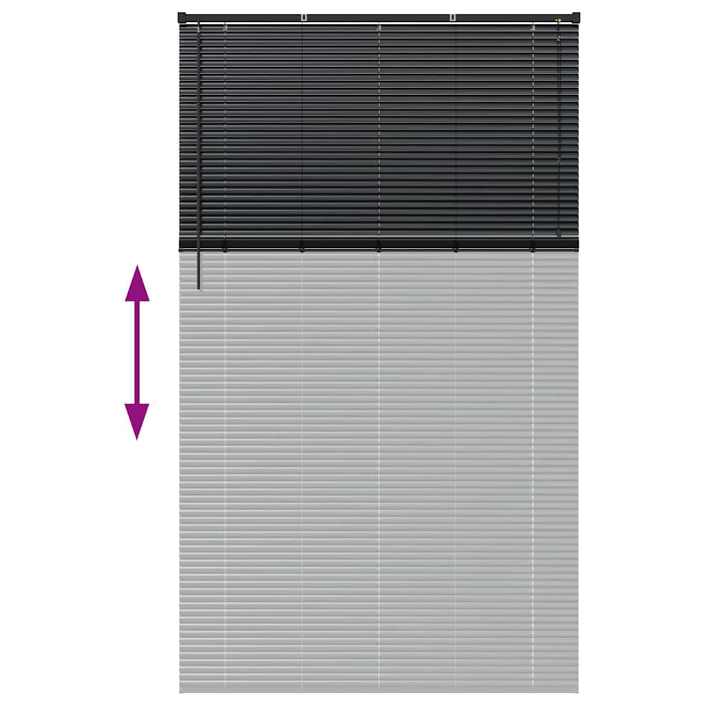 Venecijanski zastore Crna 220 x 135 cm Aluminij