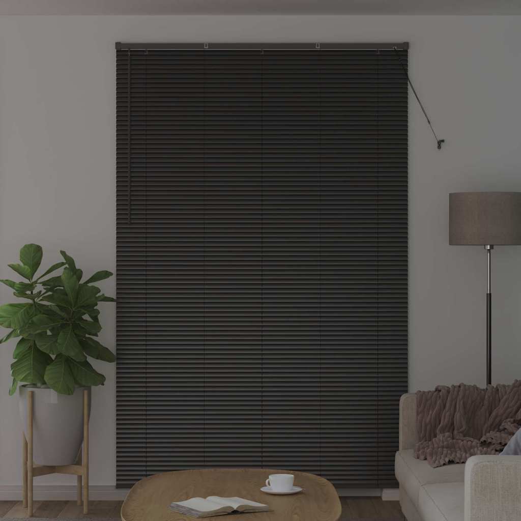 Venecijanski zastore Crna 220 x 140 cm Aluminij