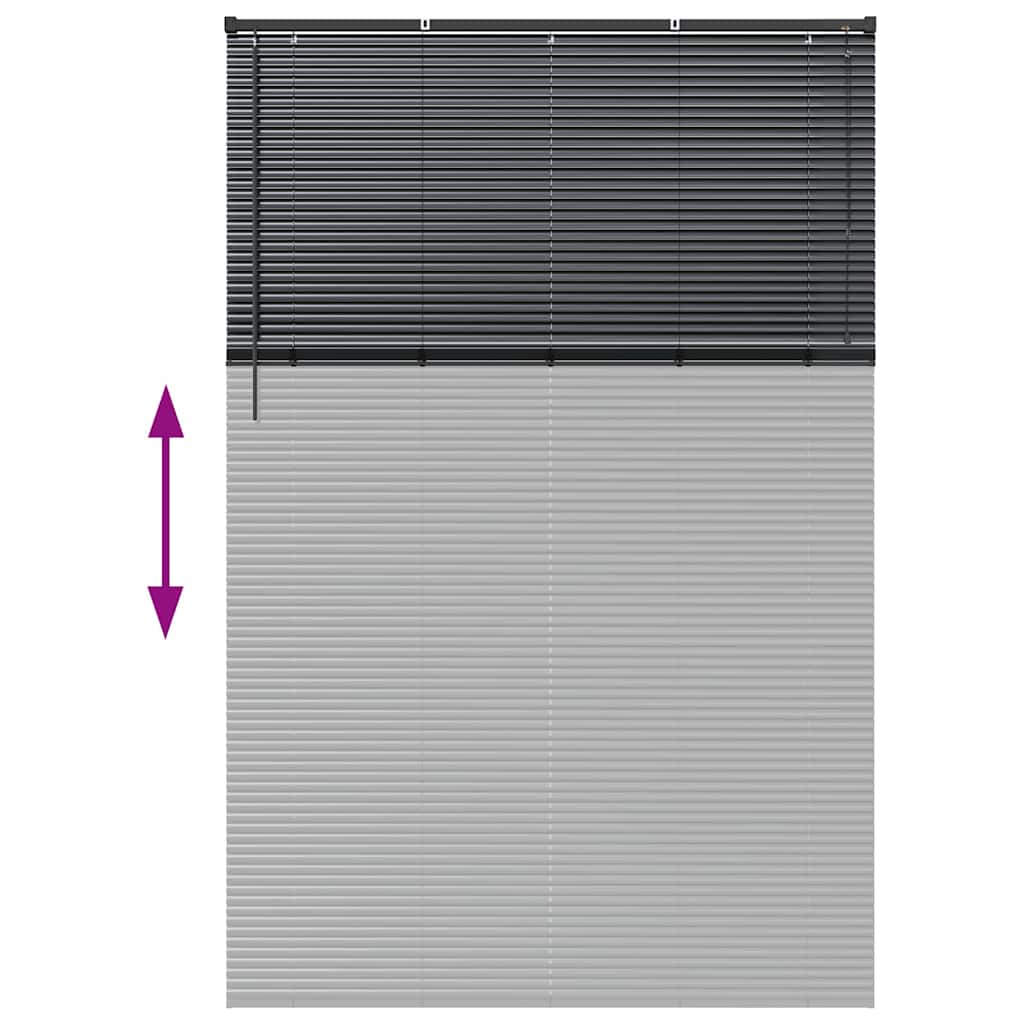 Venecijanski zastore Crna 220 x 145 cm Aluminij