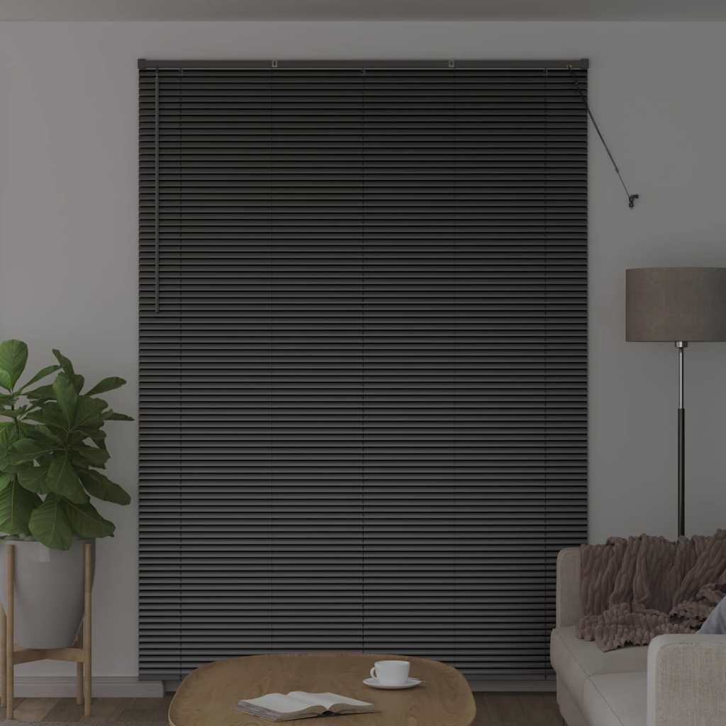 Venecijanski zastore Crna 220 x 155 cm Aluminij