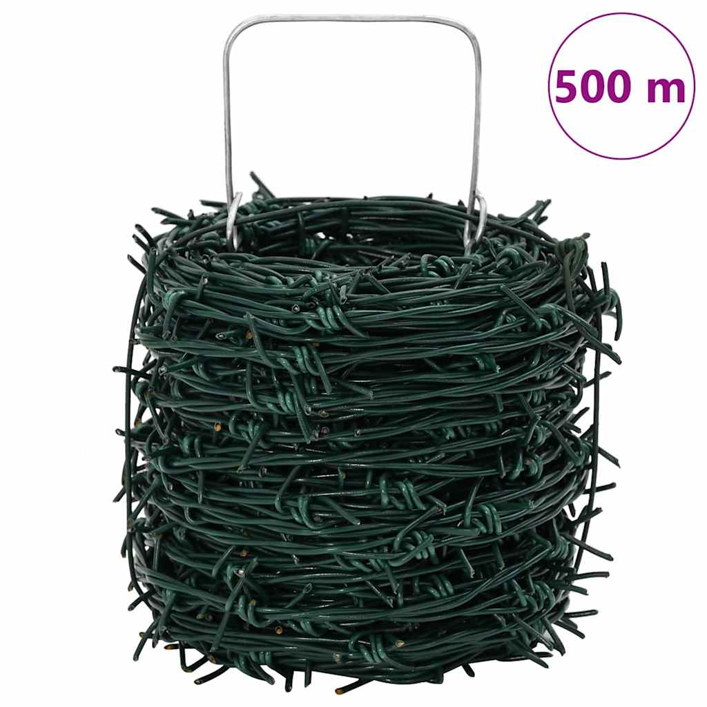 Bodljikava žica Zelena 100 m Čelik vruće galvaniziran
