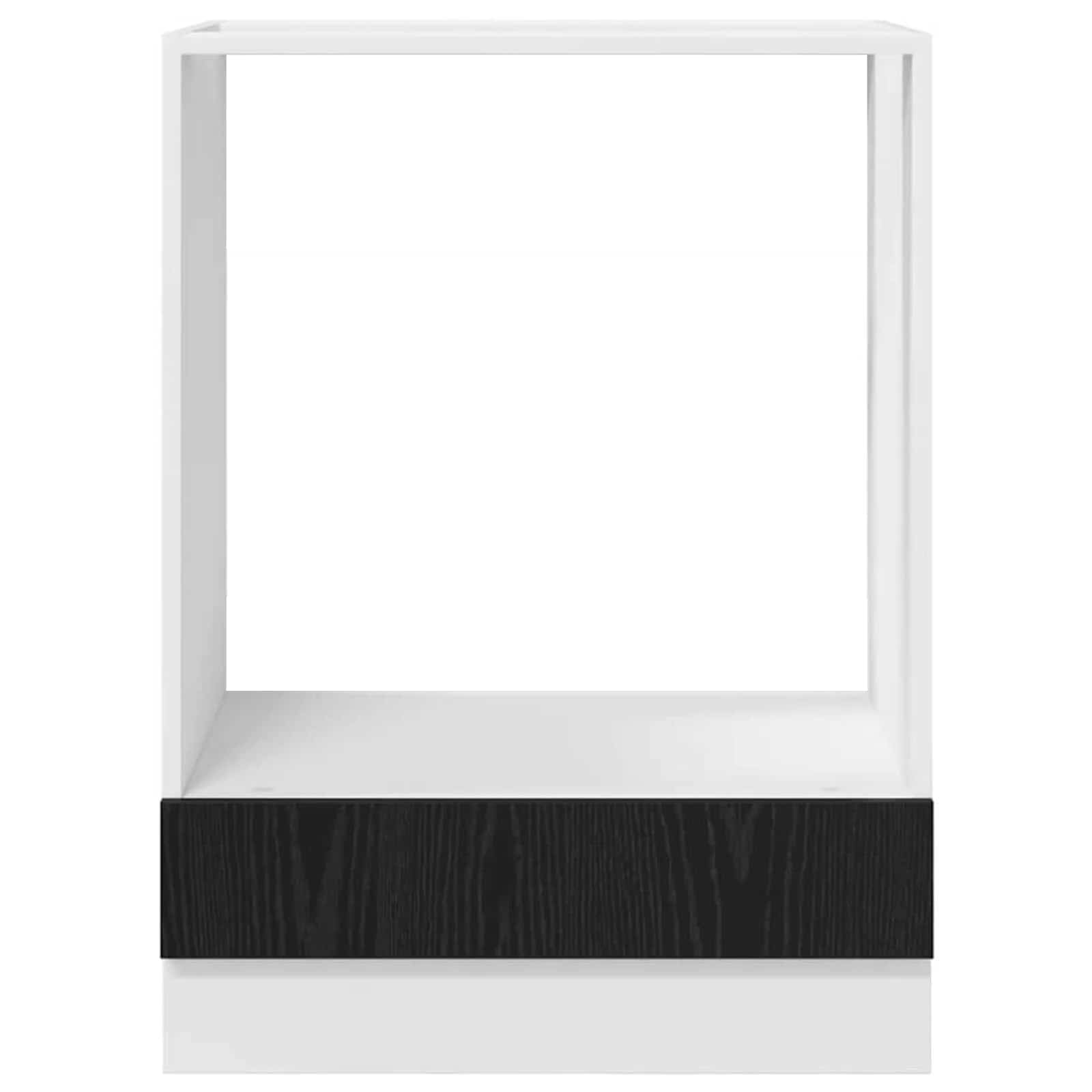 Viseći ormarić Crni hrast 60 x 46 x 81,5 cm Konstruirano drvo
