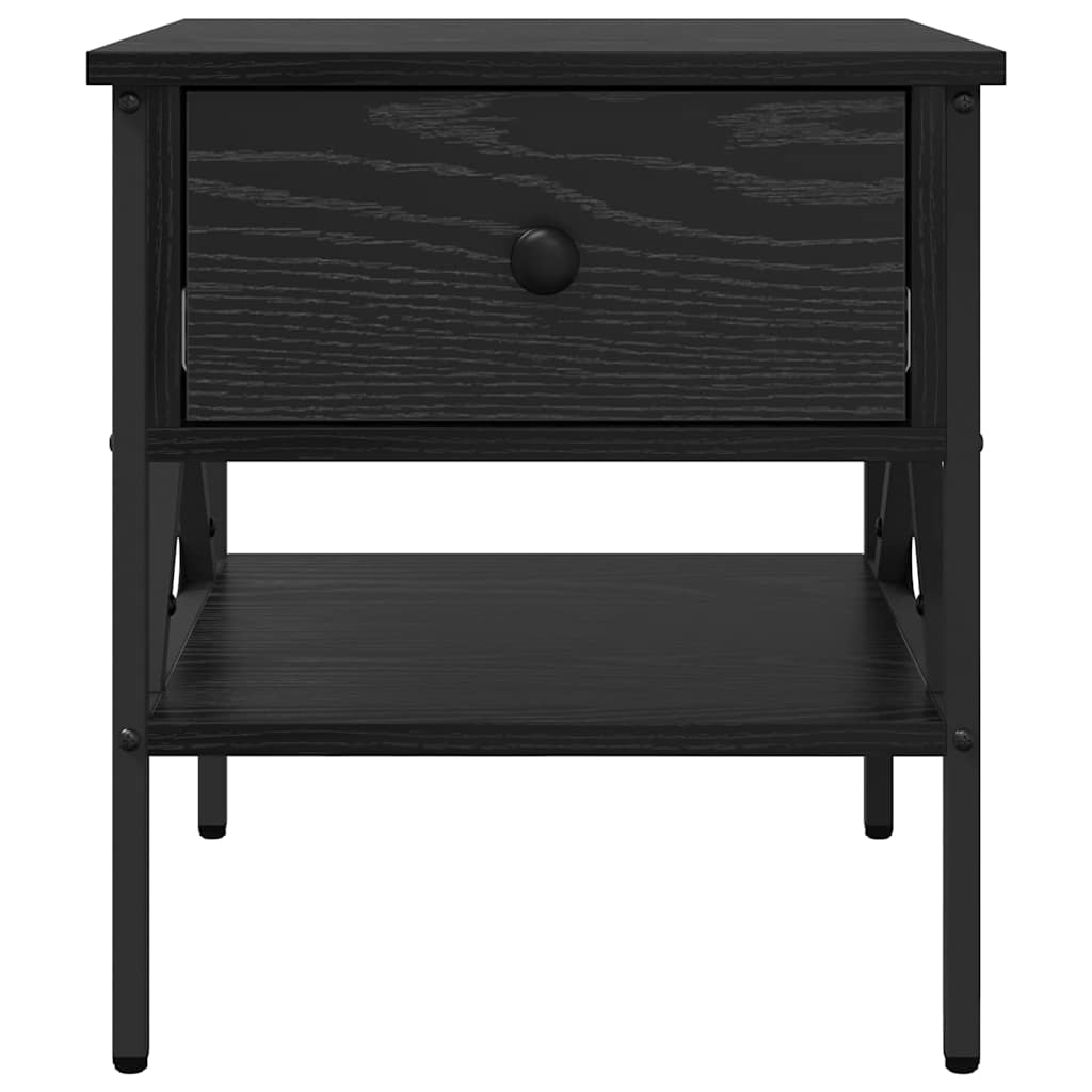 Noćni ormarić s ladicama 2 pcs Crni hrast 40 x 42 x 45 cm