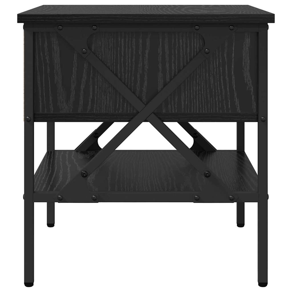 Noćni ormarić s ladicama 2 pcs Crni hrast 40 x 42 x 45 cm