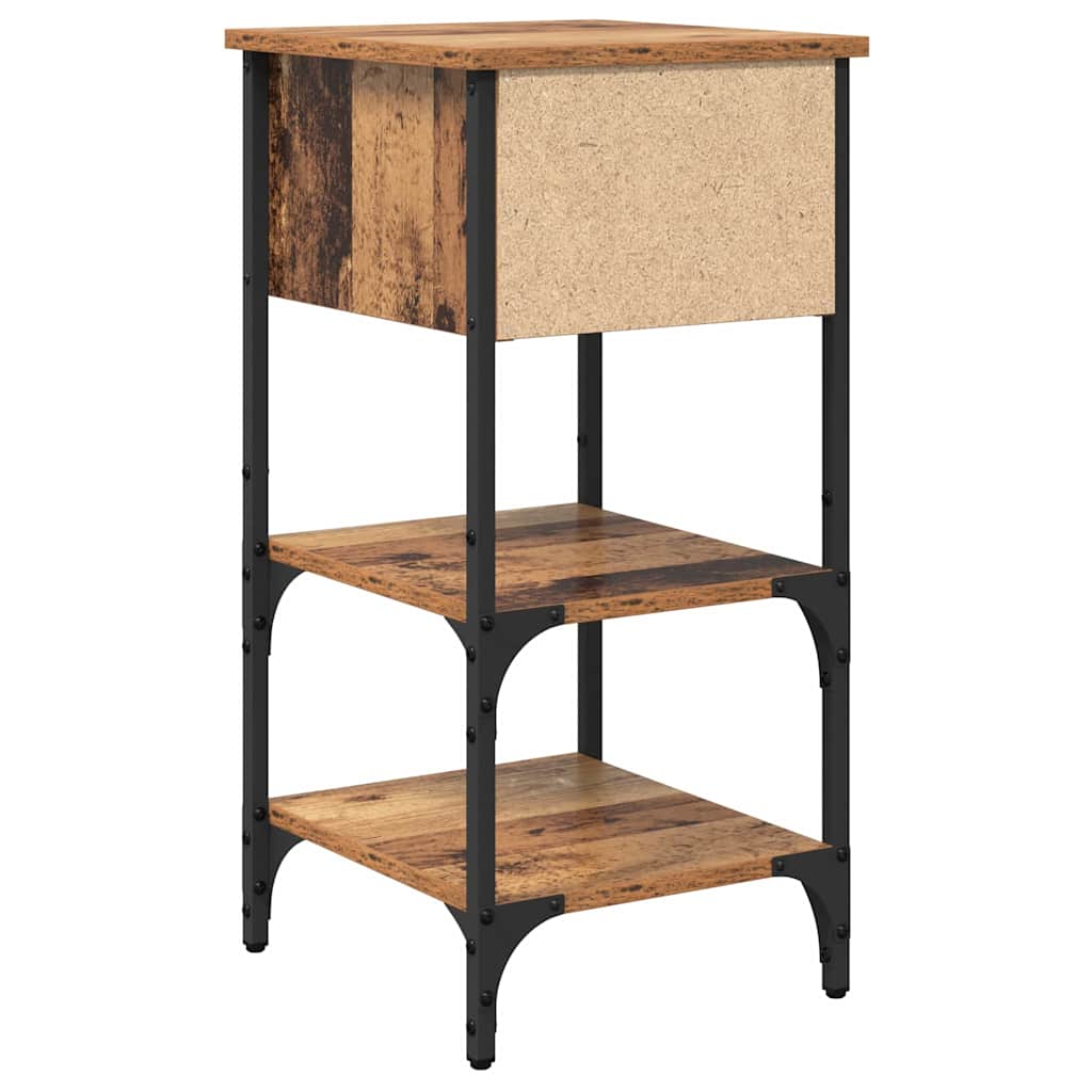 Noćni ormar 2 pcs Smeđa 33.5 x 36 x 70 cm Konstrukcijsko drvo
