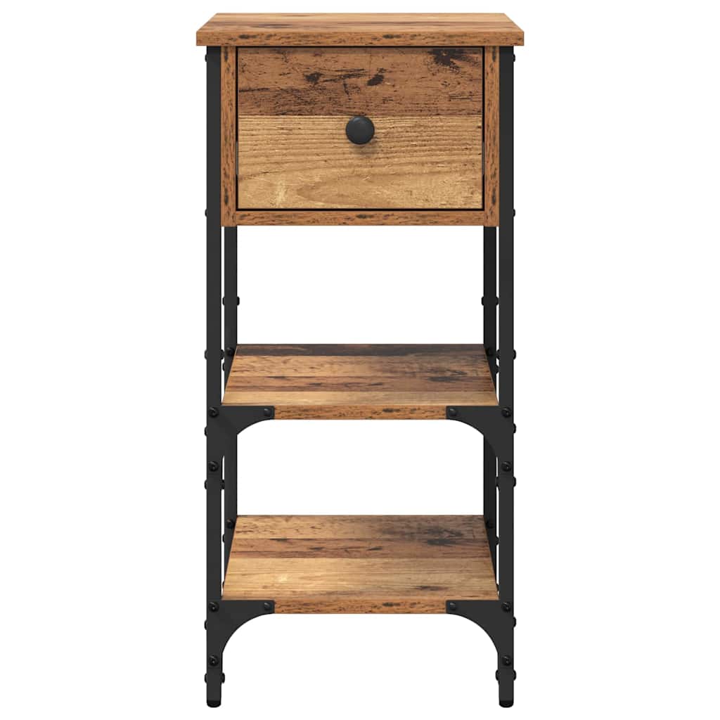 Noćni ormar 2 pcs Smeđa 33.5 x 36 x 70 cm Konstrukcijsko drvo