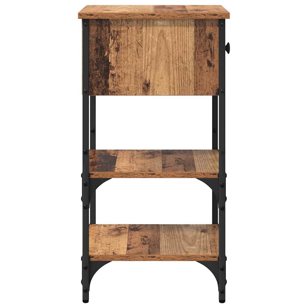 Noćni ormar 2 pcs Smeđa 33.5 x 36 x 70 cm Konstrukcijsko drvo