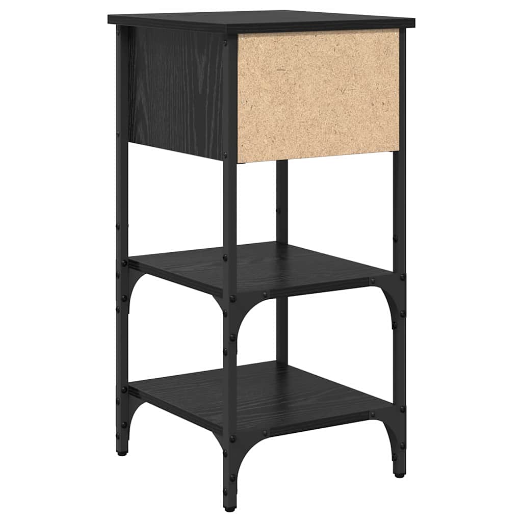 Noćni ormar Crni hrast 33.5 x 36 x 70 cm Konstrukcijsko drvo