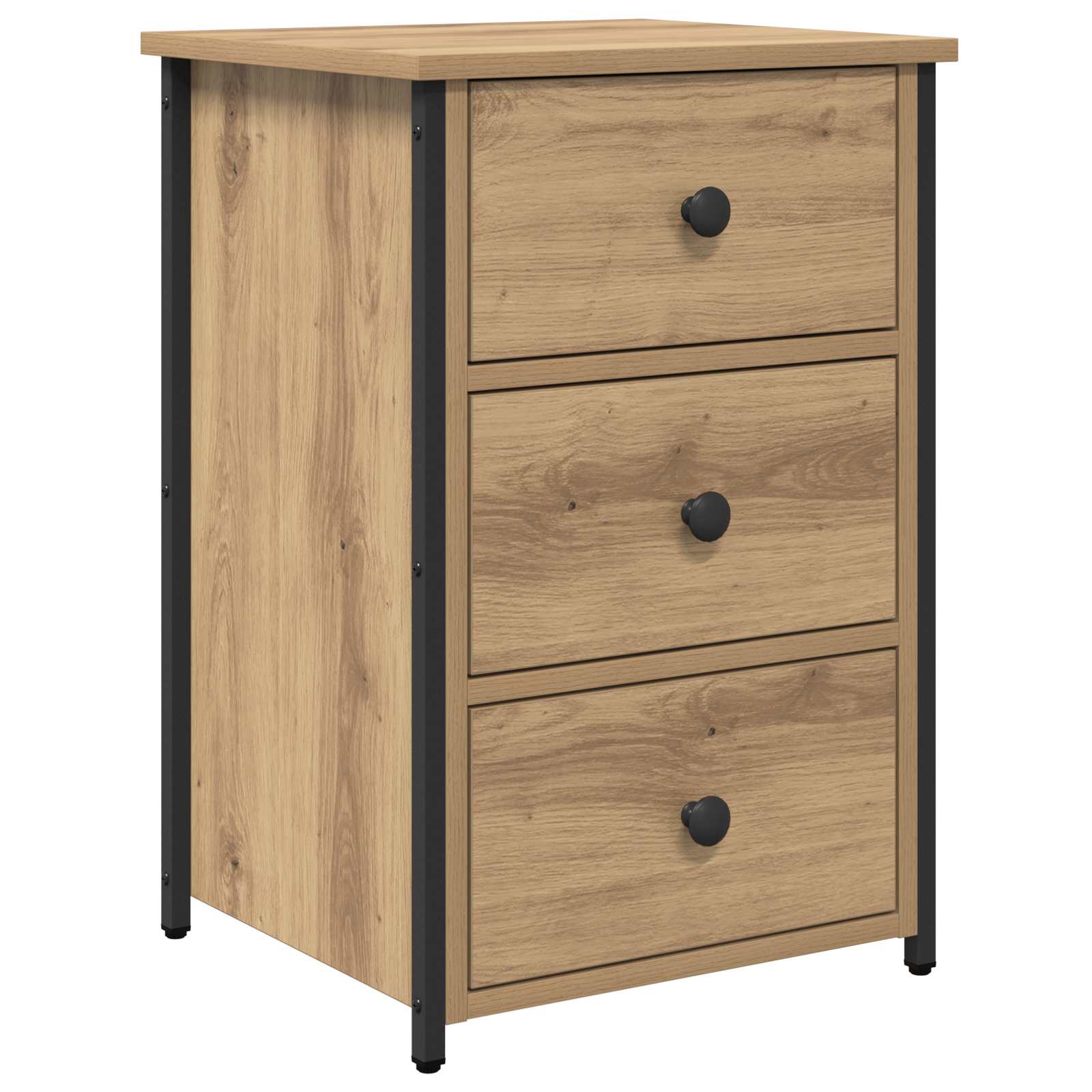 Noćni ormar s ladicama 2 pcs Smeđa 40 x 36 x 60 cm