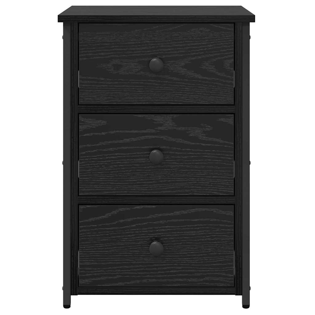 Noćni ormar s ladicama 2 pcs Crni hrast 40 x 36 x 60 cm