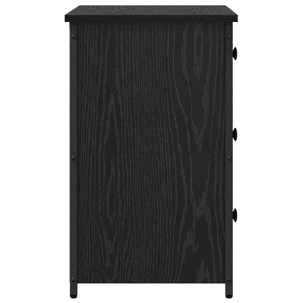 Noćni ormar s ladicama 2 pcs Crni hrast 40 x 36 x 60 cm