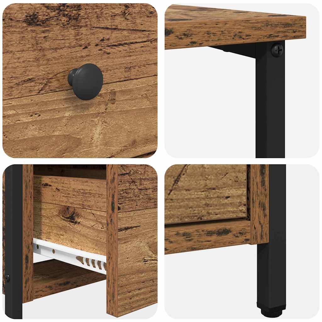 Noćni ormar Staro drvo 30 x 60 x 60 cm Konstruirano drvo