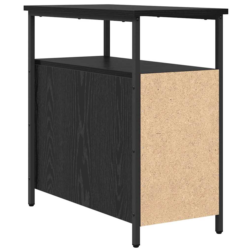 Noćni ormar 2 pcs Crni hrast 30 x 60 x 60 cm Konstruirano drvo