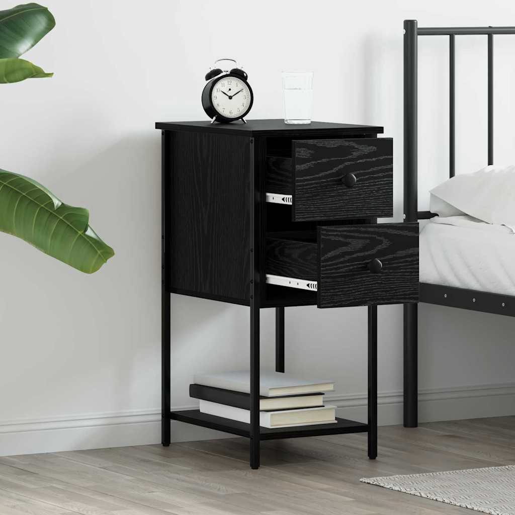Noćni ormar Crni hrast 32 x 42 x 70 cm Konstruirano drvo