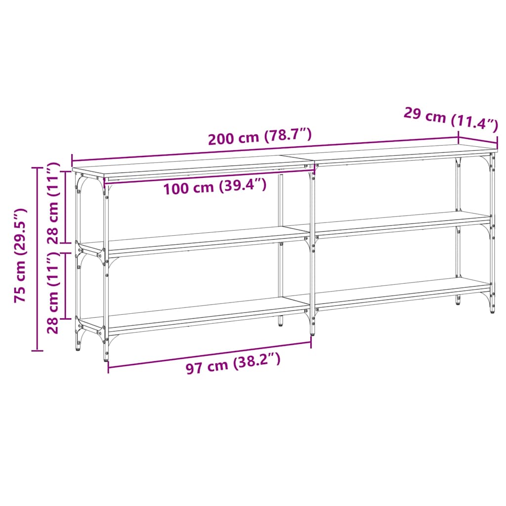 Konzolna stolica Staro drvo 200 x 29 x 75 cm