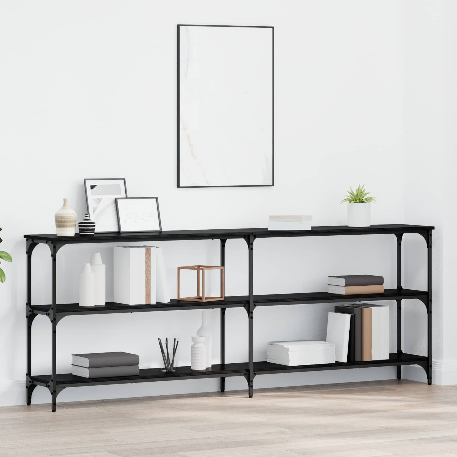 Konzolna stolica Crni hrast 200 x 29 x 75 cm