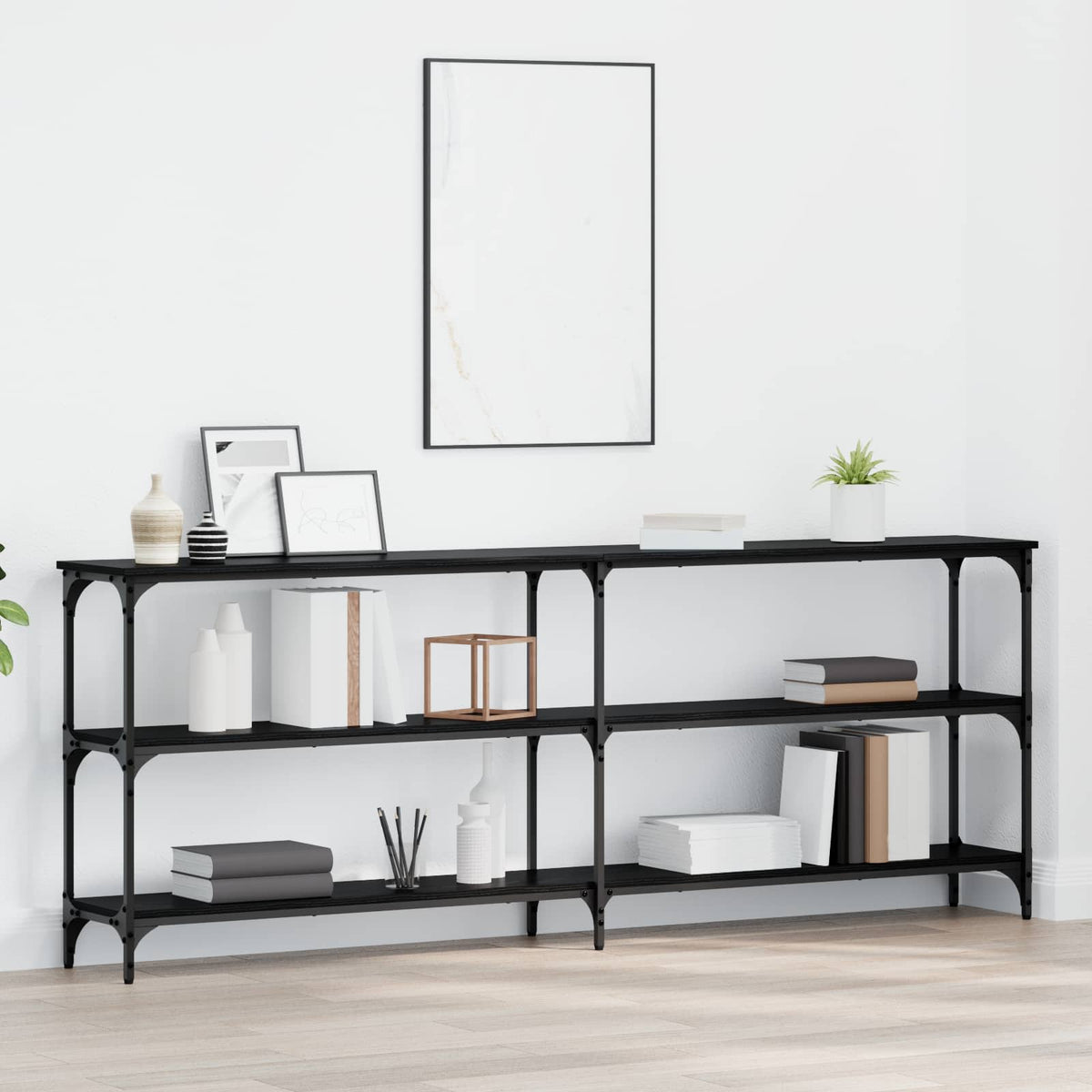 Konzolna stolica Crni hrast 200 x 29 x 75 cm