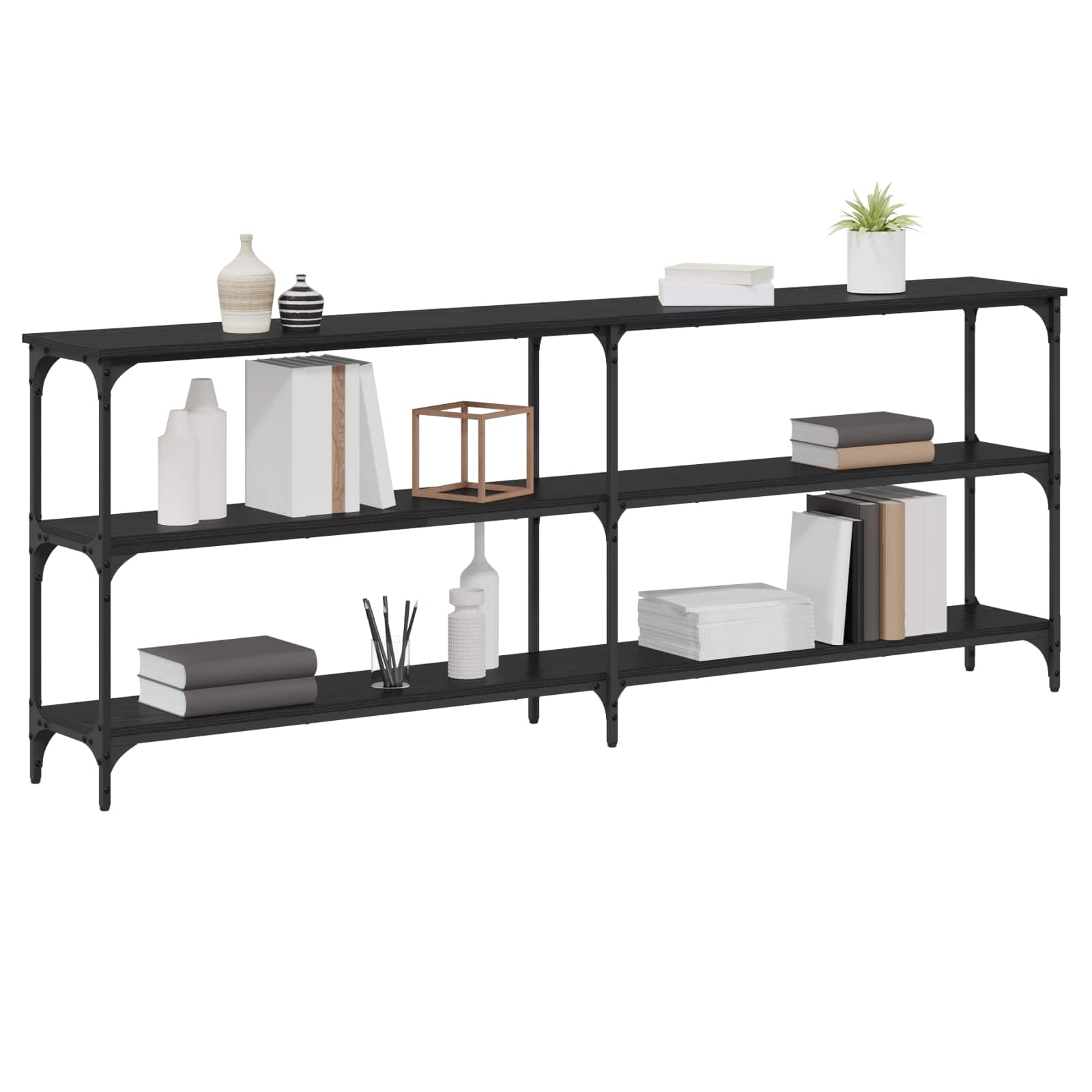Konzolna stolica Crni hrast 200 x 29 x 75 cm
