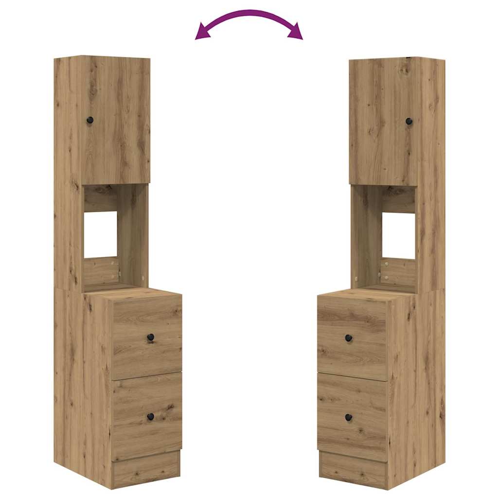 Kuhinjski bufet s ladicama Umjetnički hrast 32 x 50 x 180 cm