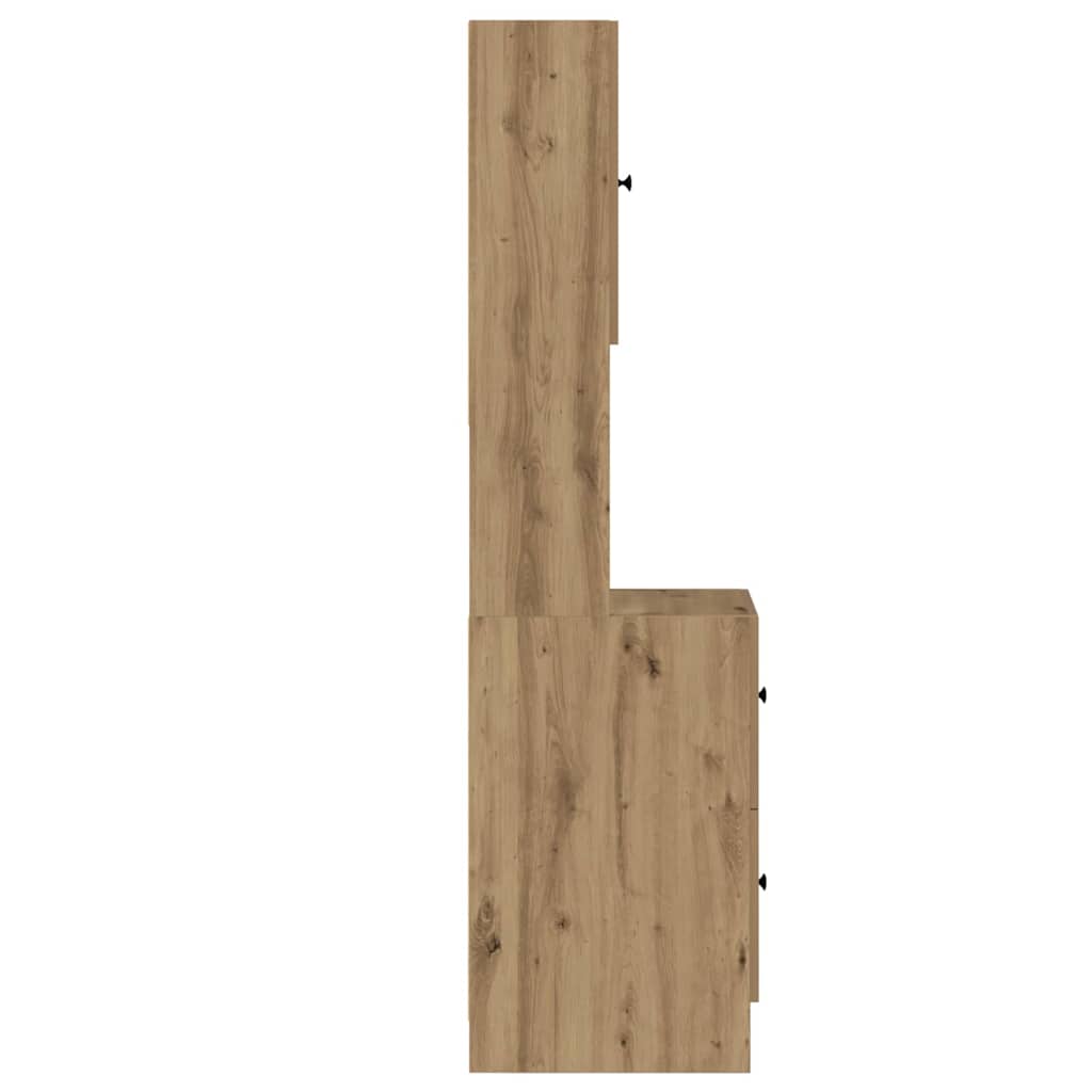 Kuhinjski bufet s ladicama Umjetnički hrast 32 x 50 x 180 cm
