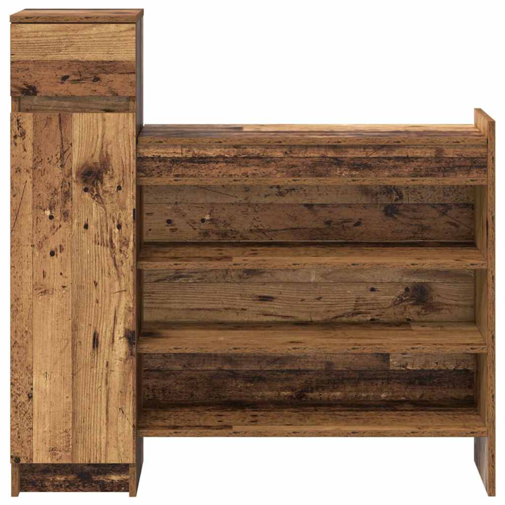 Ormar za cipele s ladicama Staro drvo 100,5 x 28 x 100 cm