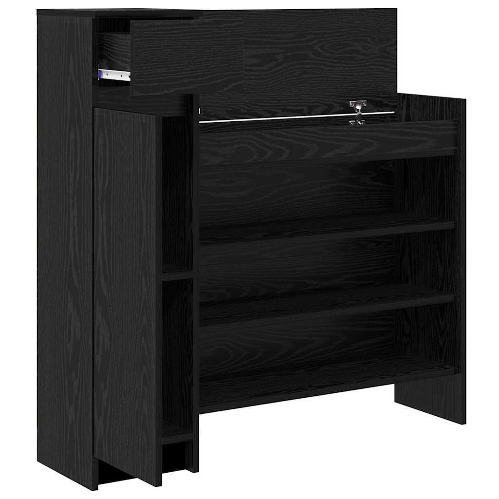 Ormar za cipele s ladicama Crni hrast 100,5 x 28 x 100 cm