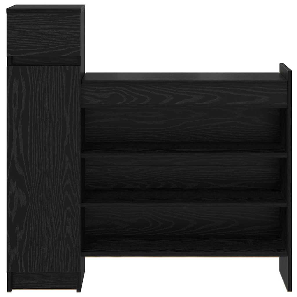 Ormar za cipele s ladicama Crni hrast 100,5 x 28 x 100 cm