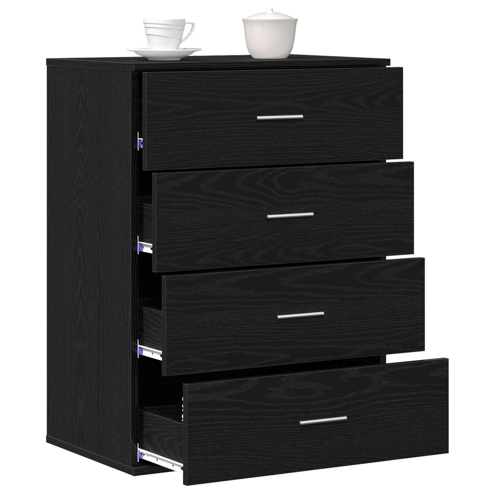 Kreveta s ladicama Crni hrast 60 x 39 x 80 cm Konstruirano drvo