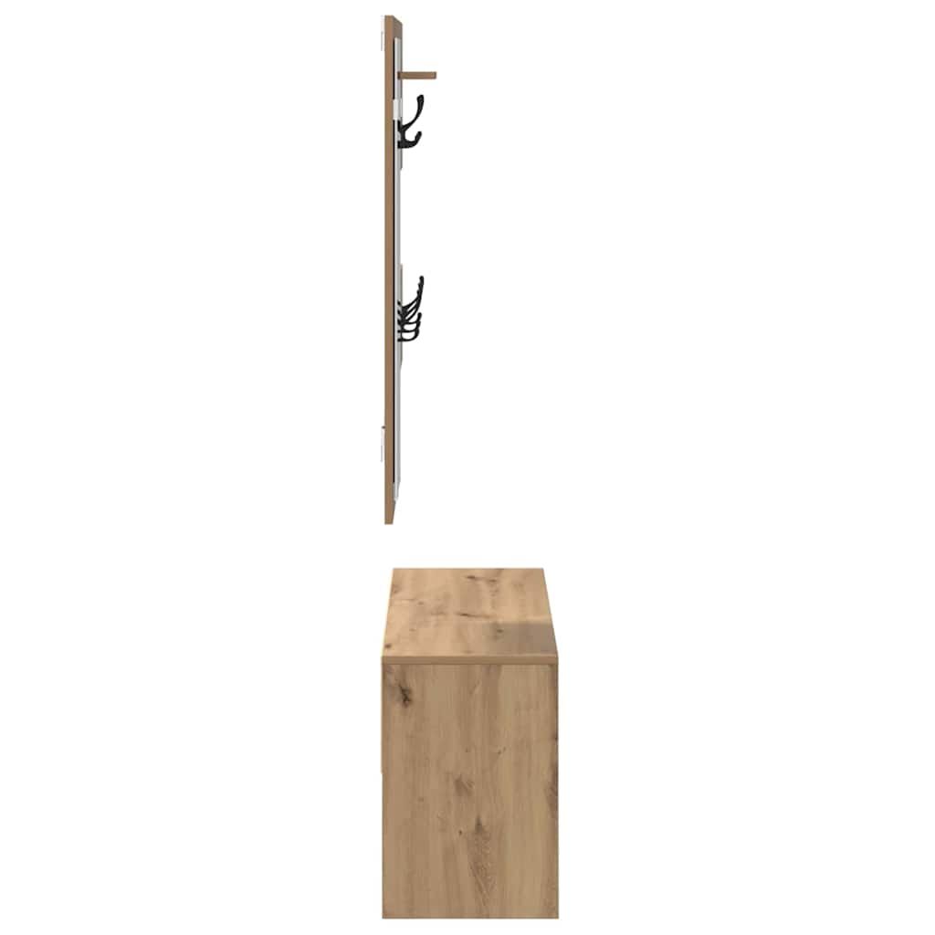 Set namještaja za predsoblje 4 pcs Umjetnička hrastovina
